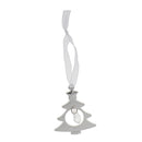 Christmas Crystal Tree Shape Decor with Ribbon Hanging Tree Ornament Gift