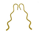 Pack of 20 Smooth Gold Wave Beading Bookmark with Loop Handmade Jewelry Findings