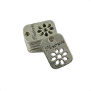 50pcs Handmade Hollow Daisy Flower Rectangle Label DIY Charms Pendant