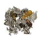 24pcs Mixed Tibetan Vintage Christmas Santa Claus Snowman Tree DIY Jewelry Making Charms Pendants