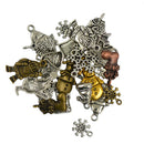24pcs Mixed Tibetan Vintage Christmas Santa Claus Snowman Tree DIY Jewelry Making Charms Pendants