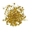 1100Pcs Gold Earrings Ear Stud Pin with Loop & Ball for DIY Jewelry Findings 12x6mm