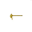 1100Pcs Gold Earrings Ear Stud Pin with Loop & Ball for DIY Jewelry Findings 12x6mm