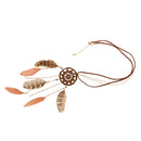 Vintage Handmade Feather Dream Catcher Tassel Pendant Sweater Chain Necklace