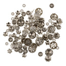 Tibetan Silver Package 50g DIY Pendant Accessories Receptacle Jewelry Making