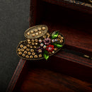 Hat Crystal Rhinestone Brooch Vintage Retro Flower Pins Brooches for Women