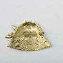 Charming Jewelry Retro Gold Hat Shape Crystal Clothing Accessory Brooch Pin
