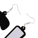 Women's Nightclub Hiphop Question Exclamation Mark Dangle Drop Asymmetric Hook Earrings Eardrops