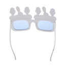 Theme Happy Birthday Ice-cream Shape Eye Glasses Fancy Dress Costume Novelty for Party White