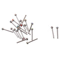 361L Stainless Steel Nose Stud Indian Nose Ring Rhinestone Screw Nose Body Piercing