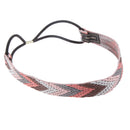 Lady Stripe Weave Elastic Hair Plaited Plait Headband Hairband Colorful