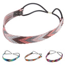 Lady Stripe Weave Elastic Hair Plaited Plait Headband Hairband Colorful