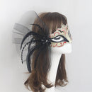 Women Girls Ladies Eye Mask Suitable FOR Halloween Fancy Dress Party Accessories Red & Black