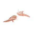 Women's Party Jewelry Rose Gold Alloy Angel Wings Crystal Ear Studs Earrings