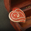 Crystal Rhinestone Heart Brooch Pin Wedding Party Christmas Gift Jewelry