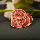 Crystal Rhinestone Heart Brooch Pin Wedding Party Christmas Gift Jewelry