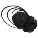 Fashion Black Party Flower Hat Church for Women Party Dress Bridal Hair Accessories