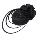 Fashion Black Party Flower Hat Church for Women Party Dress Bridal Hair Accessories