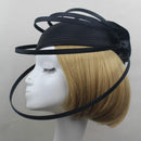 Fashion Black Party Flower Hat Church for Women Party Dress Bridal Hair Accessories