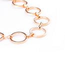 Fashion Women Punk Style Geometry Round Circle Collar Choker Necklace Gold