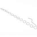 Women Punk Style Geometry Round Circle Collar Choker Necklace Silver