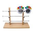 3-Layer Sunglasses Eyeglasses Display Wooden Frame Rack Stand Holder Organizer Silver