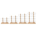 3-Layer Sunglasses Eyeglasses Display Wooden Frame Rack Stand Holder Organizer Silver