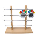4-Layer Sunglasses Eyeglasses Display Wooden Frame Rack Stand Holder Organizer Silver