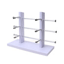 3-Layer Sunglasses Eyeglasses Display Wooden Frame Rack Stand Holder Organizer White