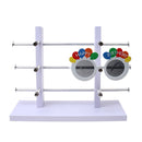 3-Layer Sunglasses Eyeglasses Display Wooden Frame Rack Stand Holder Organizer White