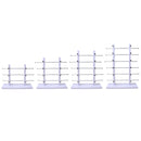3-Layer Sunglasses Eyeglasses Display Wooden Frame Rack Stand Holder Organizer White