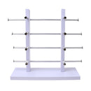 4-Layer Sunglasses Eyeglasses Display Wooden Frame Rack Stand Holder Organizer White