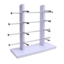4-Layer Sunglasses Eyeglasses Display Wooden Frame Rack Stand Holder Organizer White