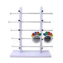 5-Layer Sunglasses Eyeglasses Display Wooden Frame Rack Stand Holder Organizer White