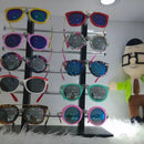 3-Layer Sunglasses Eyeglasses Display Wooden Frame Rack Stand Holder Organizer Black