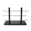 3-Layer Sunglasses Eyeglasses Display Wooden Frame Rack Stand Holder Organizer Black