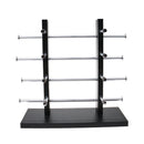 4-Layer Sunglasses Eyeglasses Display Wooden Frame Rack Stand Holder Organizer Black