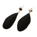 1 Pair Chic Bohemian Feather Ear Studs Dangle Long Earring Women Charms Jewelry