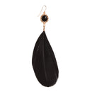 1 Pair Chic Bohemian Feather Ear Studs Dangle Long Earring Women Charms Jewelry