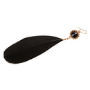 1 Pair Chic Bohemian Feather Ear Studs Dangle Long Earring Women Charms Jewelry