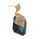 Fashion Women Party Retro Classic Blue Crystal Earrings Ear Stud Dangle Earrings
