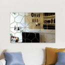 18cm 7Pcs DIY Acrylic Modern Mirror Decal Art Mural Wall Sticker Home Decor Removable Stickers