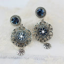 Vintage Crystal Rhinestone Women Earrings Drop Earrings Stud for Party
