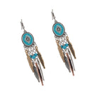 Women Jewelry Bohemia Ethnic Style Antique Silver Tassels Dangle Earrings