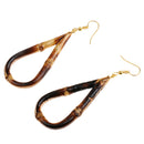 Fashion Bamboo Earrings Big Water Drop Hook Earrings Jewelry for Women Girls