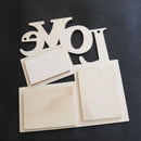 Hollow LOVE Rustic Wooden Family Picture Photo Frames DIY