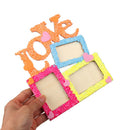 Hollow LOVE Rustic Wooden Family Picture Photo Frames DIY