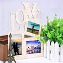 Hollow LOVE Rustic Wooden Family Picture Photo Frames DIY
