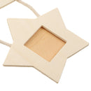 Rustic Wooden Stars Triple Hanging Photo Frames DIY Pictures