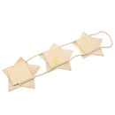 Rustic Wooden Stars Triple Hanging Photo Frames DIY Pictures